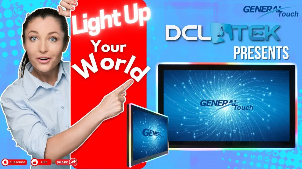 General Touch LED Framed Touch Monitors - 27" From DCLTEK