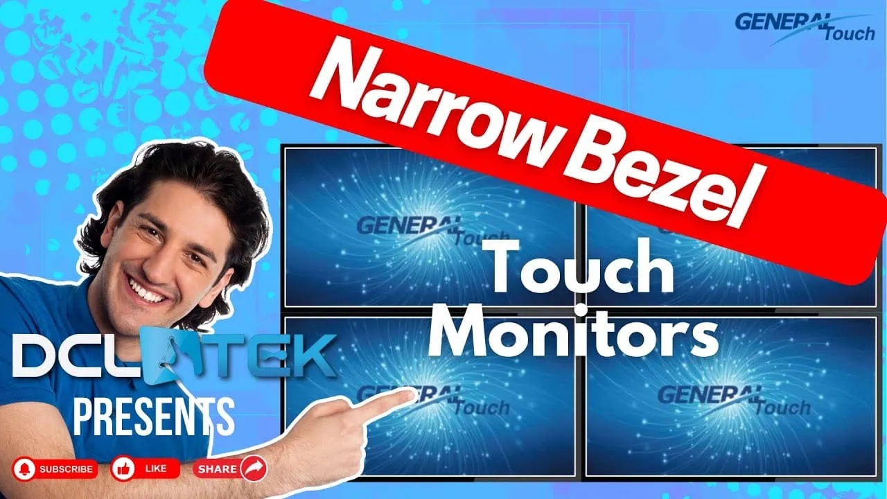 General Touch Narrow Bezel PCAP Products from DCLTEK