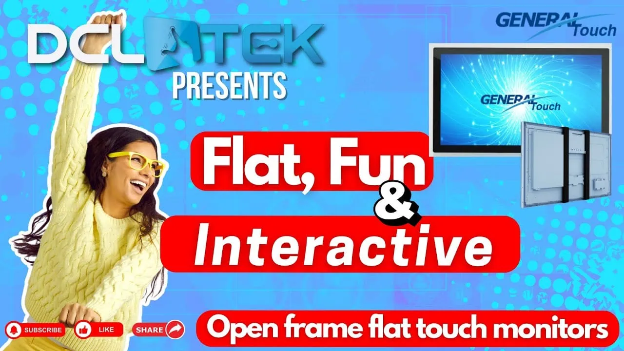 Transform your Kiosk with General Touch's Openframe Flat Touch Monitors from DCLTEK